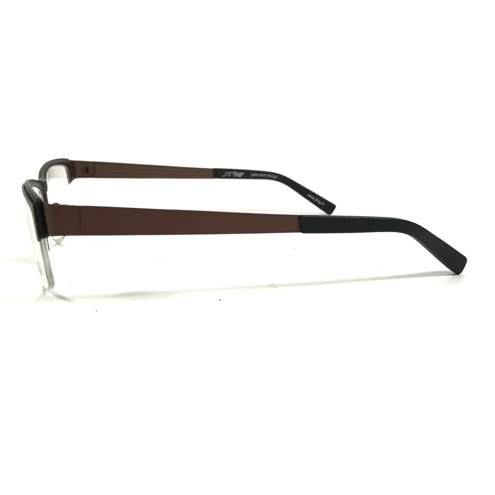 J.F. Rey Eyeglasses Frames JF2550 9000 Matte Brown Black Rectangle 50-19-140